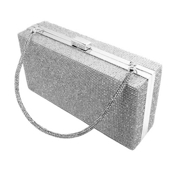 Handbags - Bling Rectangle Evening Tote Clutch Crossbody Bag